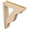 Ekena Millwork 6-in W x 26-in D x 32-in H Funston Slat Rough Cedar Woodgrain TimberThane Outlooker, Primed Tan OUTUR060X26X32FST24RCPR - alternate 3